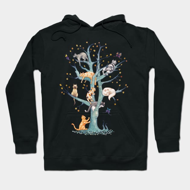 The tree of cat life Hoodie by Timone